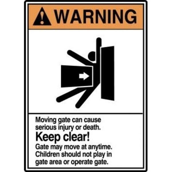 Accuform ANSI WARNING Safety Sign KEEP CLEAR MRBR306XT MRBR306XT - main